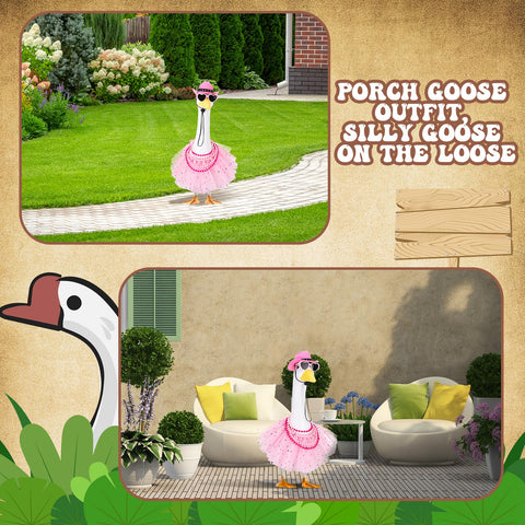 Guiqulai two necklaces provide stylish accessories for garden geese