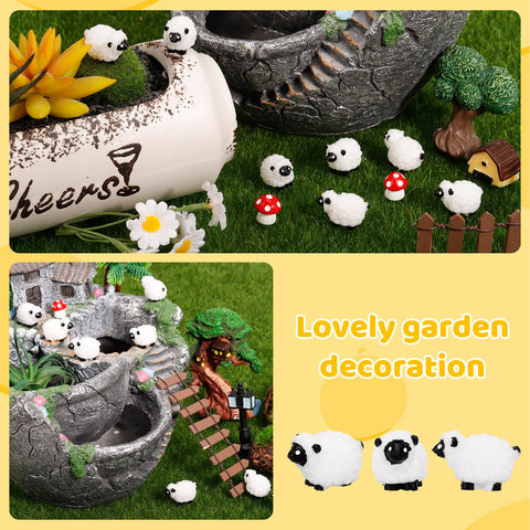Guiqulai outdoor-friendly sheep ornament, weather-resistant for patios and gardens