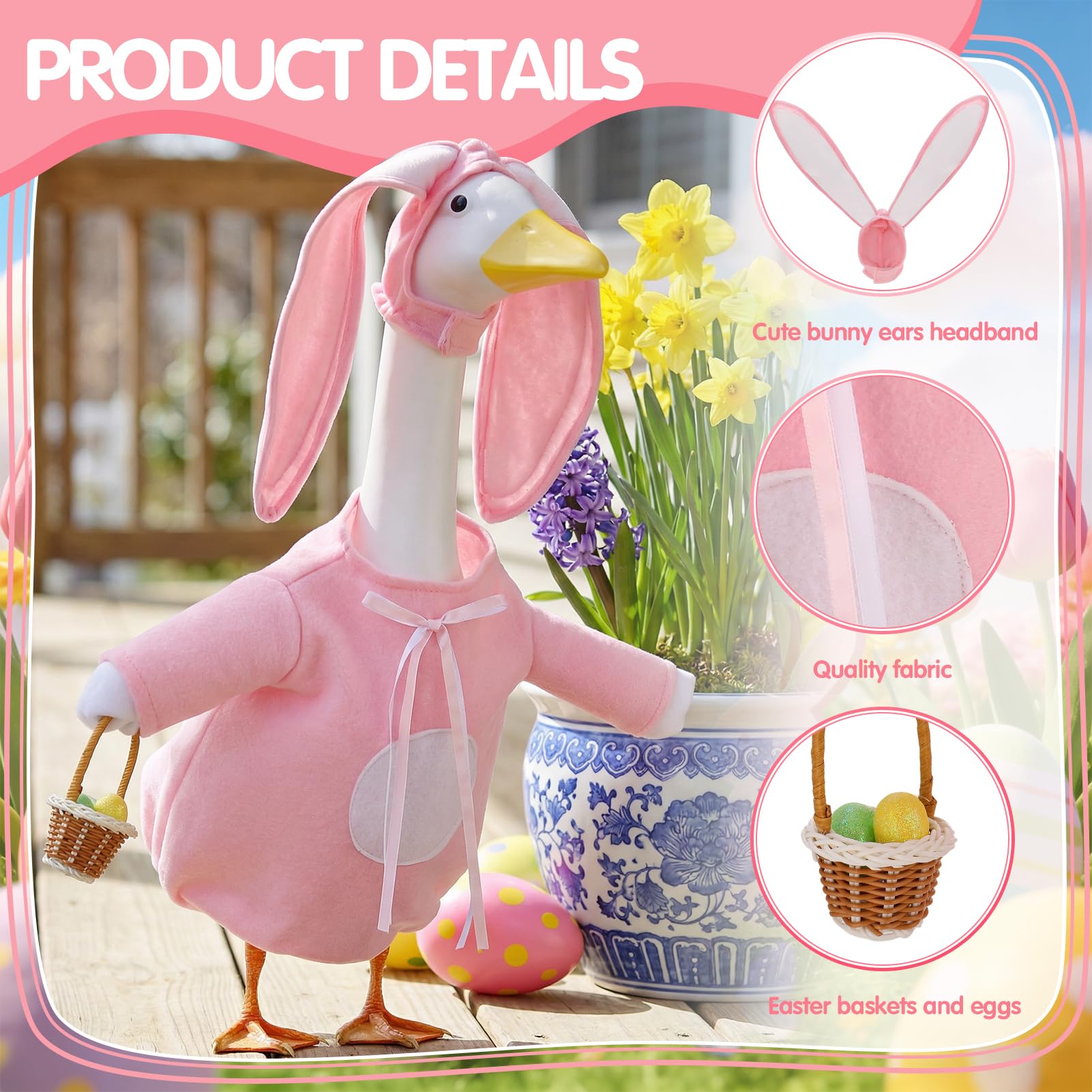 Guiqulai pink bunny design close-up emphasizing vibrant seasonal color