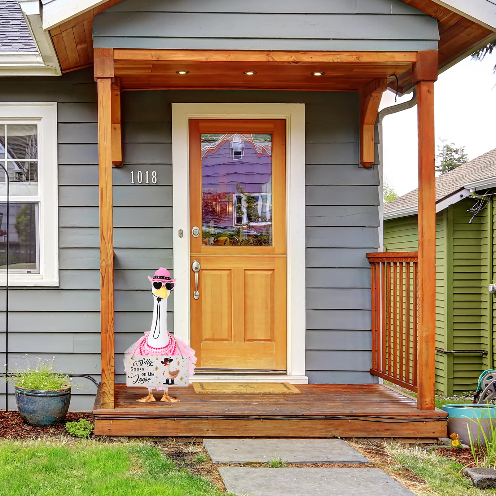 Guiqulai princess porch goose complete set for lawn display