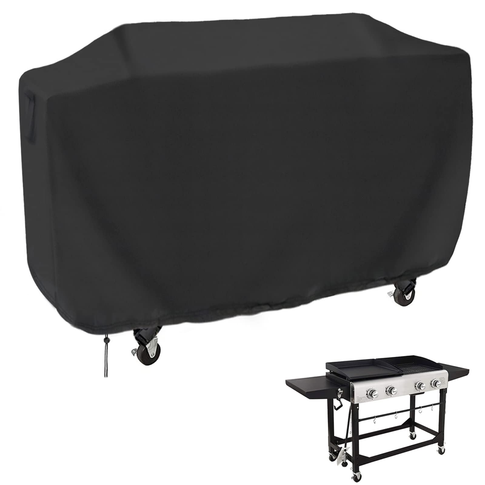 Guisong flat top cover on Royal Gourmet GD401 for weather protection.