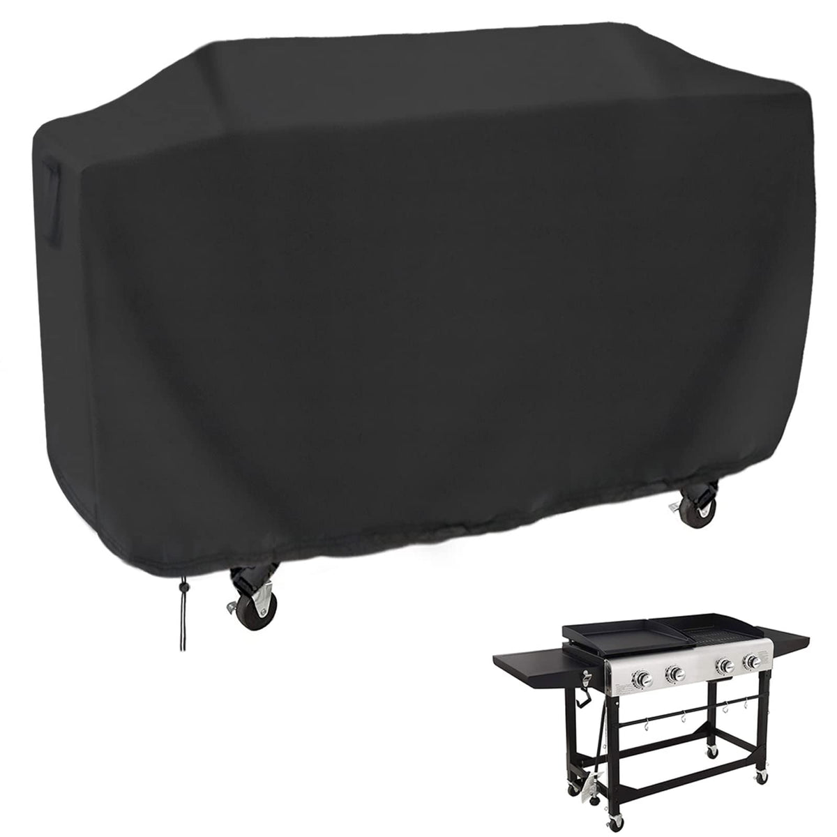 Guisong flat top cover on Royal Gourmet GD401 for weather protection.