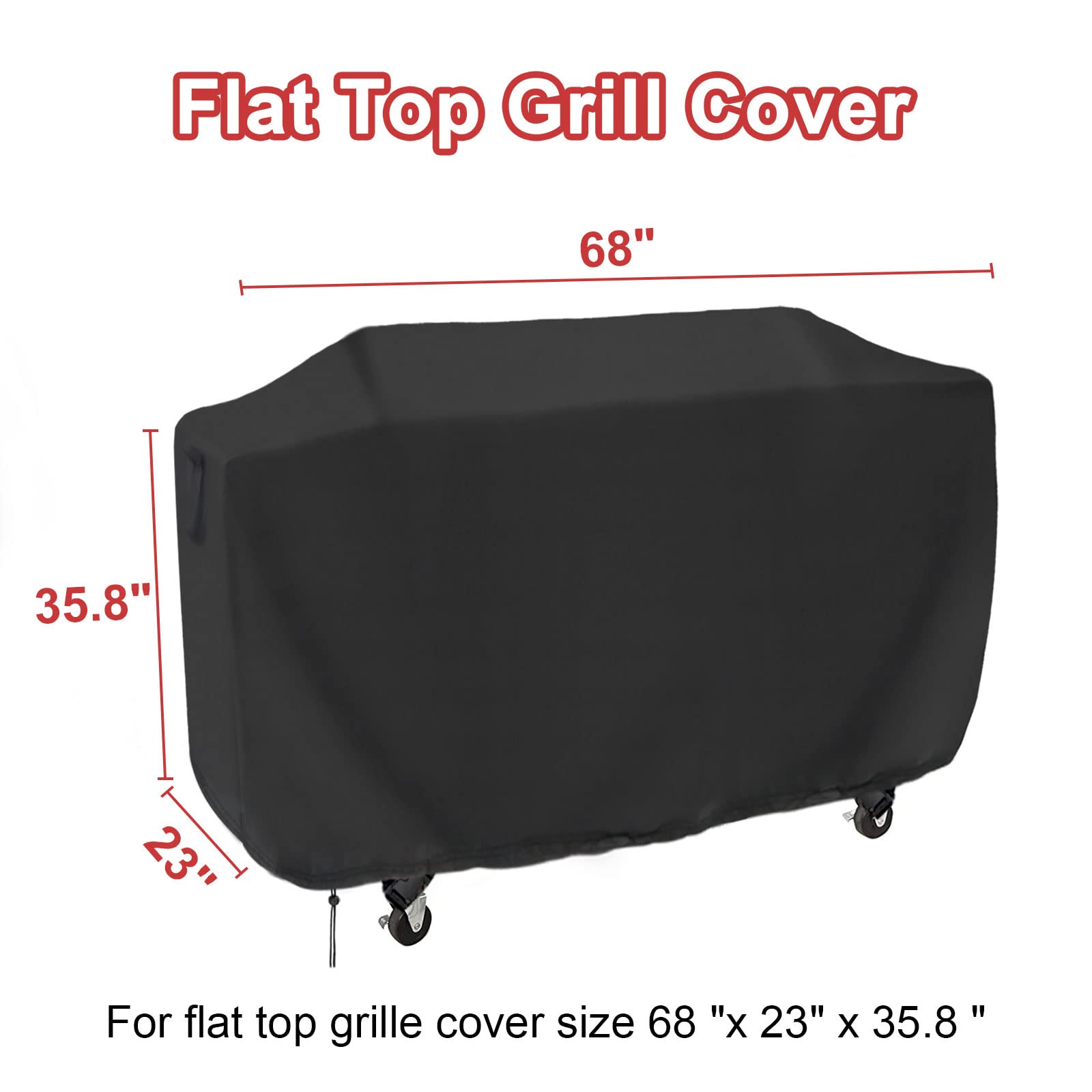 Guisong packaging-ready flat top grill cover for outdoor use.