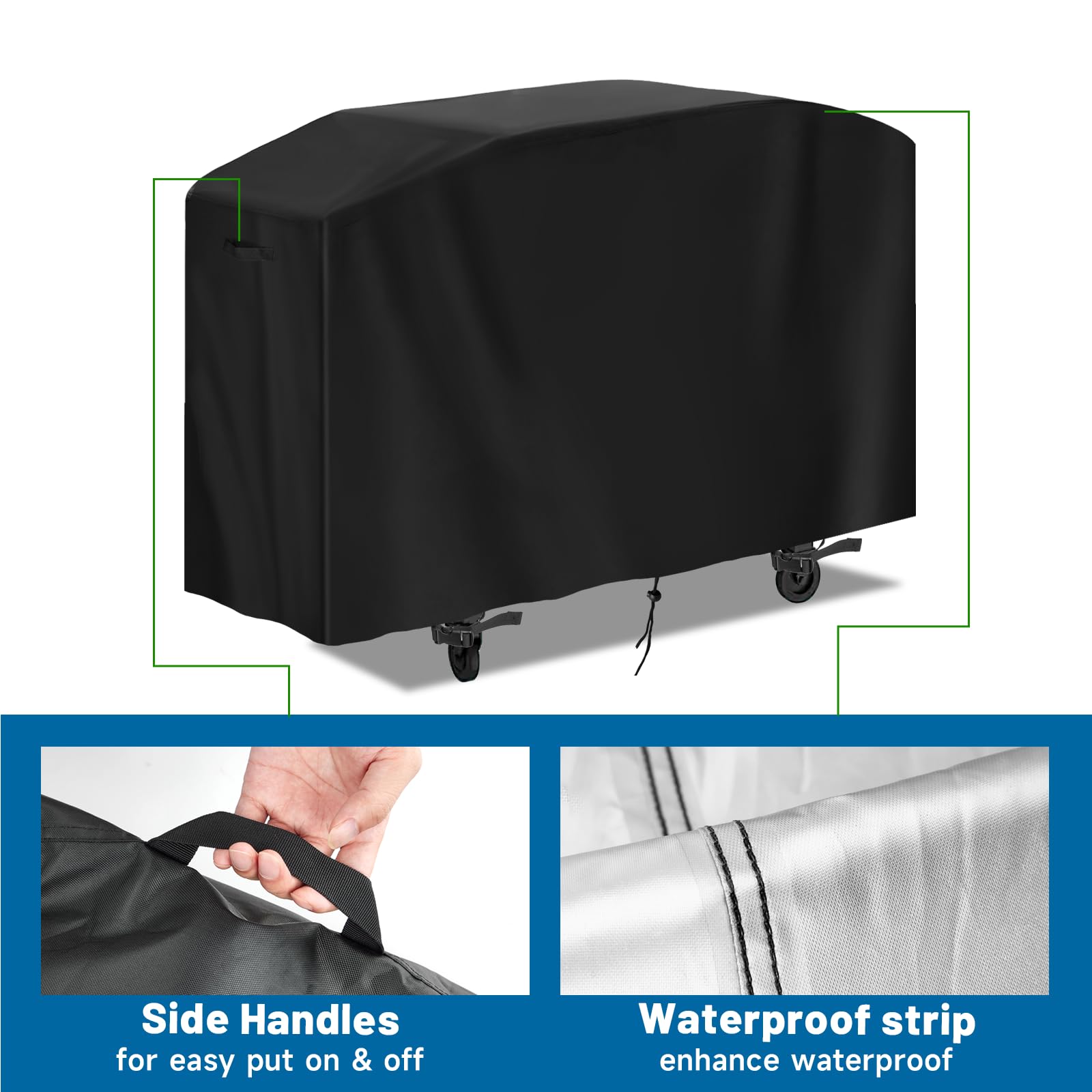 Guisong wind-resistant flat-top cover stays in place during strong winds.