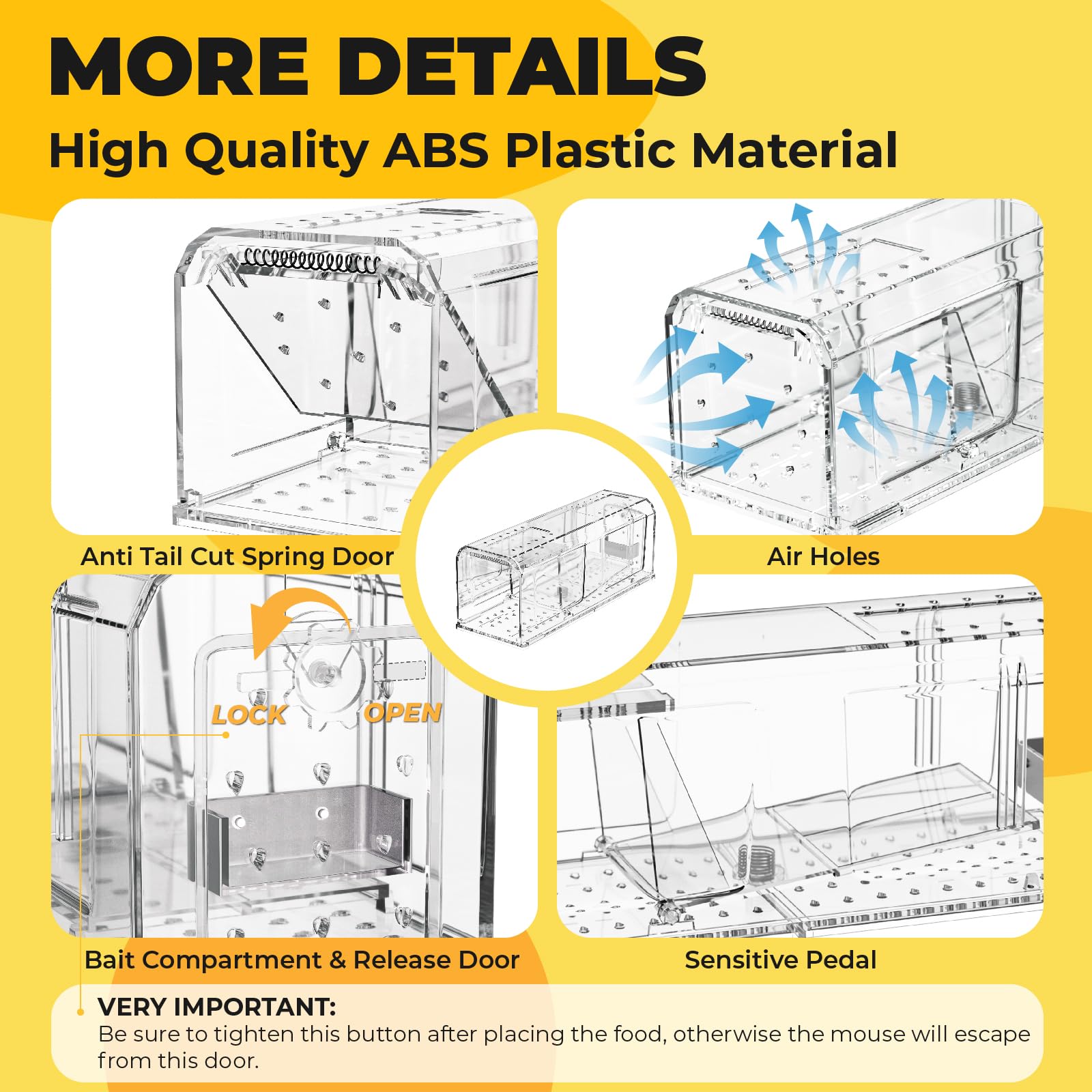 Guistekno 2-pack packaging shows ready-to-use humane traps for home and business.