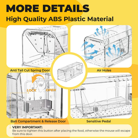 Guistekno 2-pack packaging shows ready-to-use humane traps for home and business.