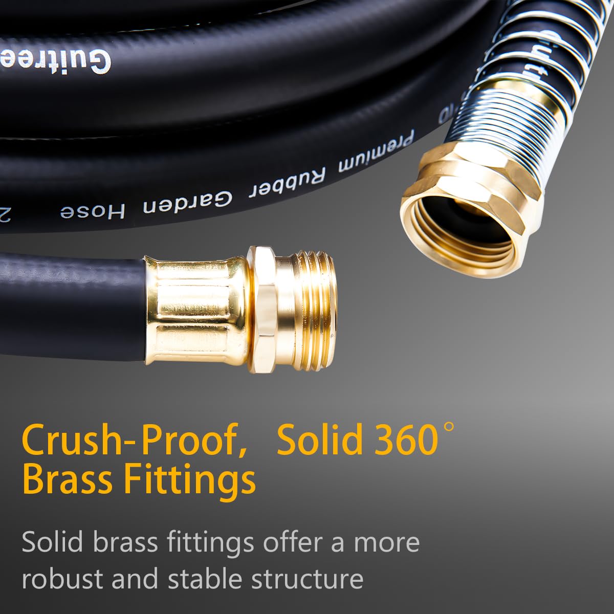 Guitrees brass 3/4 GHT fittings ensure secure irrigation connections.