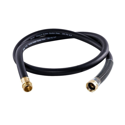 Guitrees Leader Hose 5ft in action for garden watering and easy maneuverability.