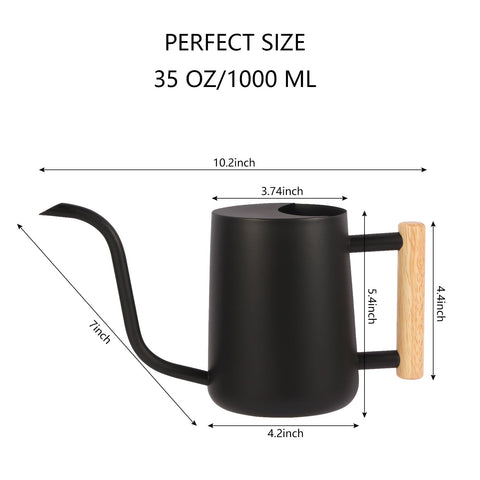 GUKJOB black modern decor watering can complements contemporary home interiors