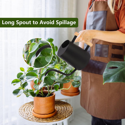GUKJOB long gooseneck spout enables targeted watering without spills