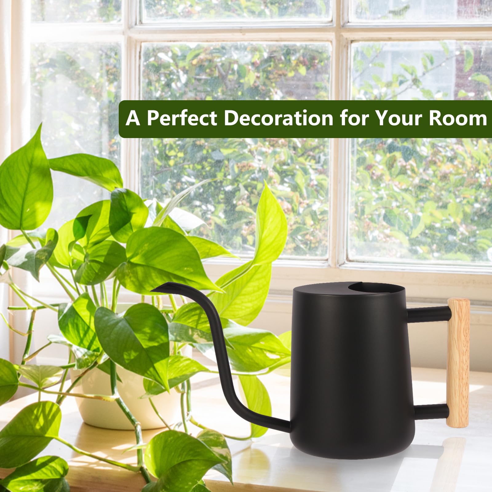 GUKJOB spill-proof top design helps quick watering with minimal mess