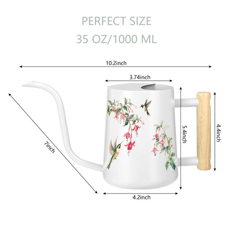 GUKJOB 35oz capacity ideal for small plants and succulents.