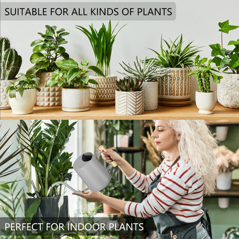 GUKJOB 35oz capacity supports easy, regular plant care.