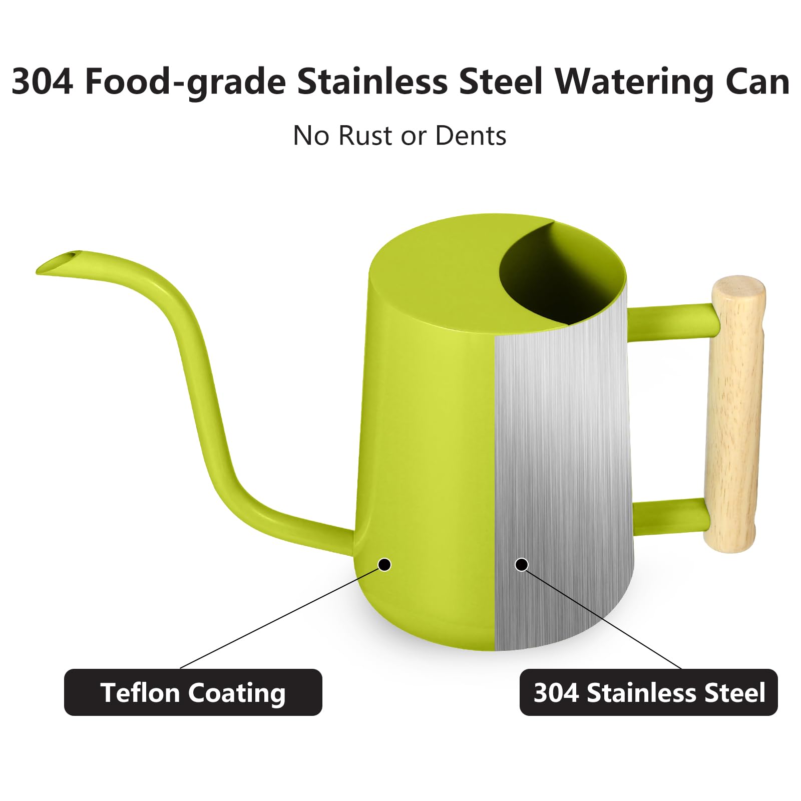 GUKJOB compact 35oz can balances lightweight feel for small plants.