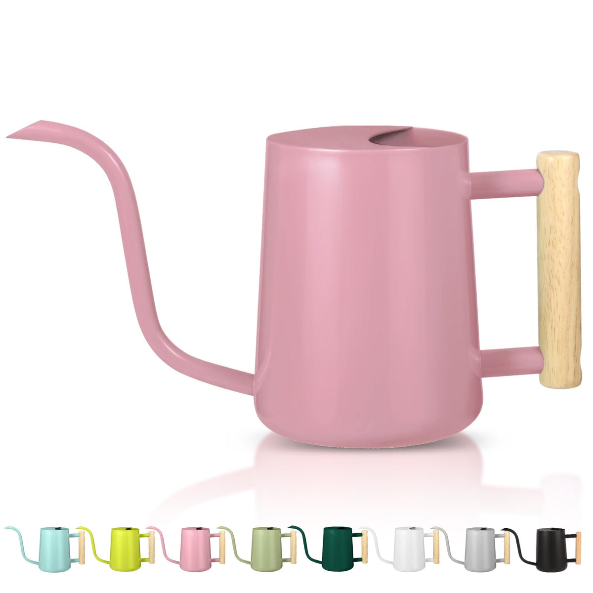 GUKJOB watering can for indoor plants in pink with compact design for easy use