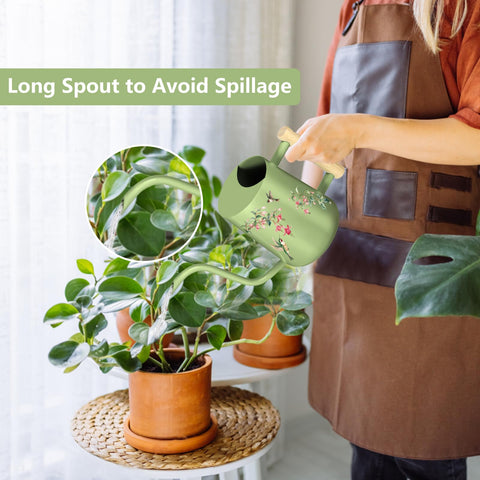 GUKJOB Watering Can with long gooseneck spout for precise reach