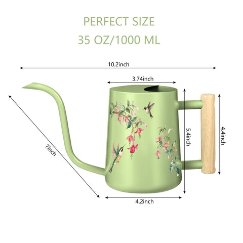 GUKJOB Watering Can with semi opening top for spill-free use