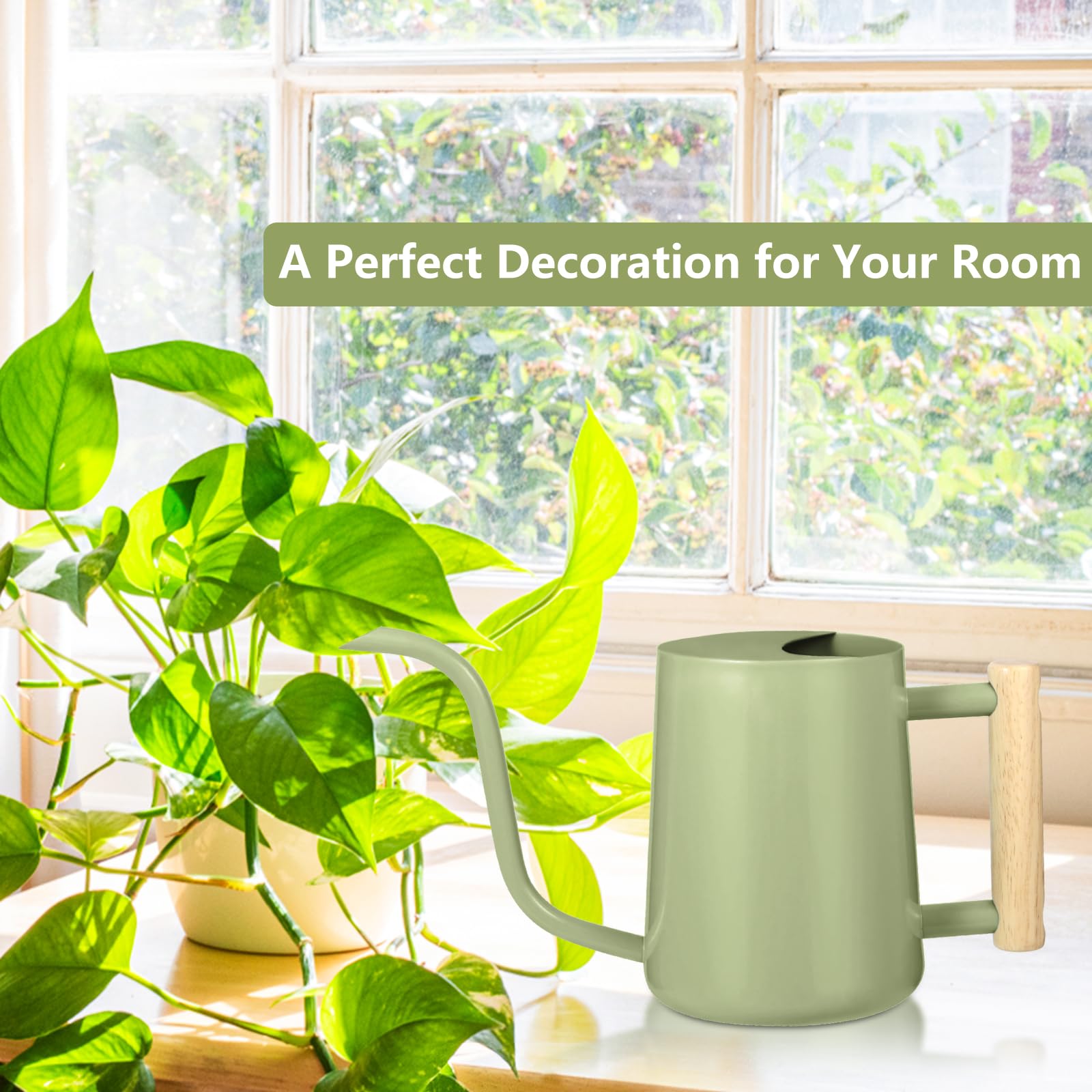 GUKJOB sage-green metal can durable and rust-resistant for daily use