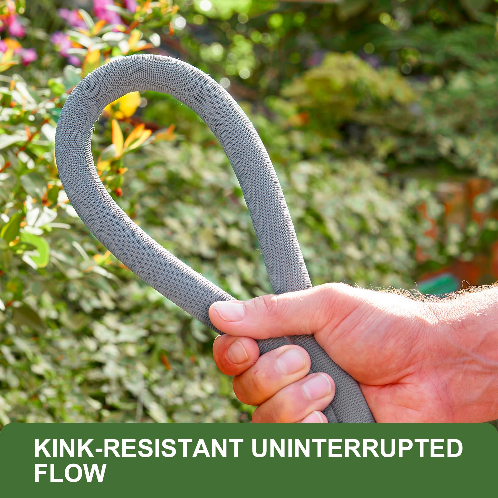 GUKOK 100ft hose remains flexible in cold weather for year-round use