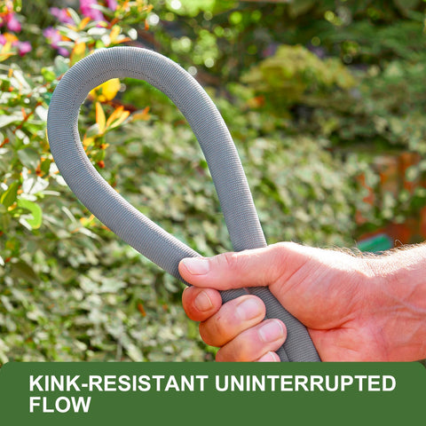 GUKOK 100ft hose remains flexible in cold weather for year-round use