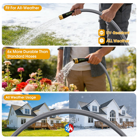 GUKOK hose remains flexible in all seasons down to 35°F