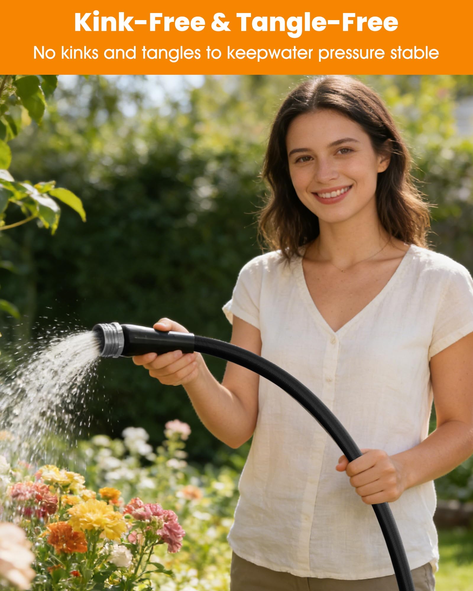 GUKOK lightweight hose design for easy handling and transport.