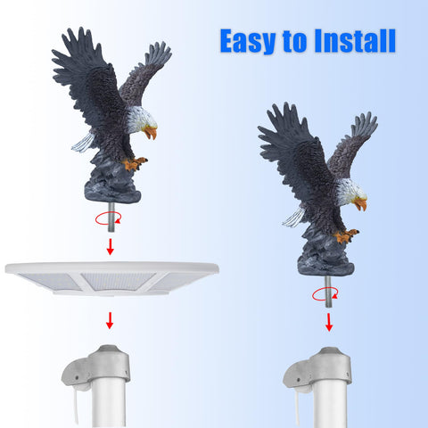 GULADUS eagle ornament elevates porch or patio with a commanding presence.