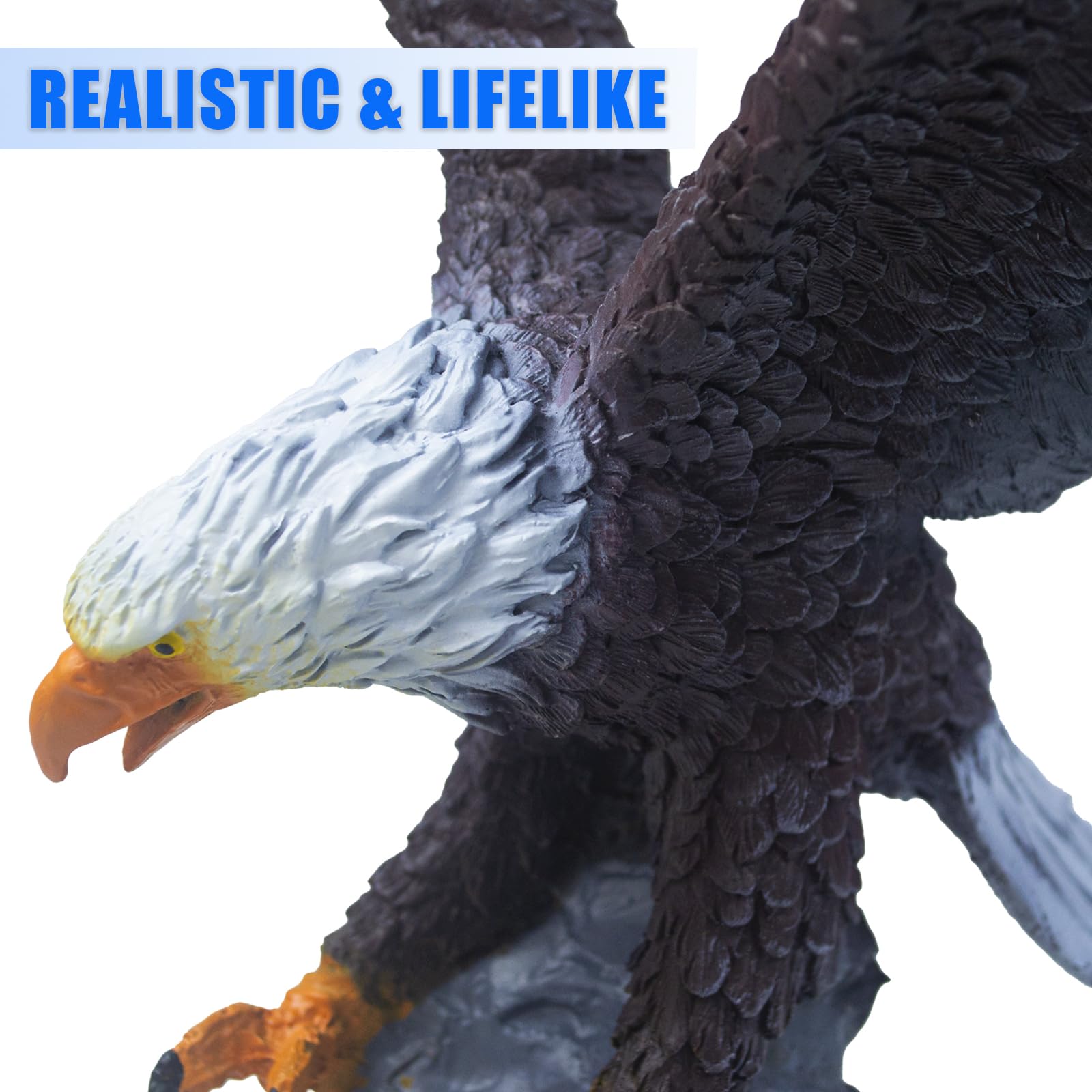 GULADUS Eagle flagpole topper with weatherproof coating resists wind and snow.