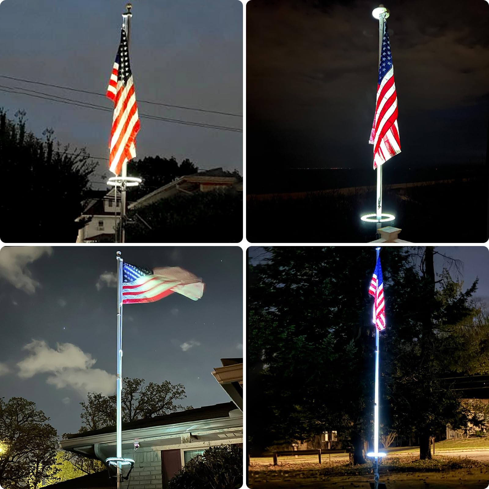 GULADUS IP65 waterproof flag pole light withstands outdoor weather