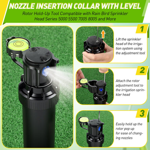 Gulfmew 3-in-1 irrigation maintenance kit easy head access and filter cleaning.