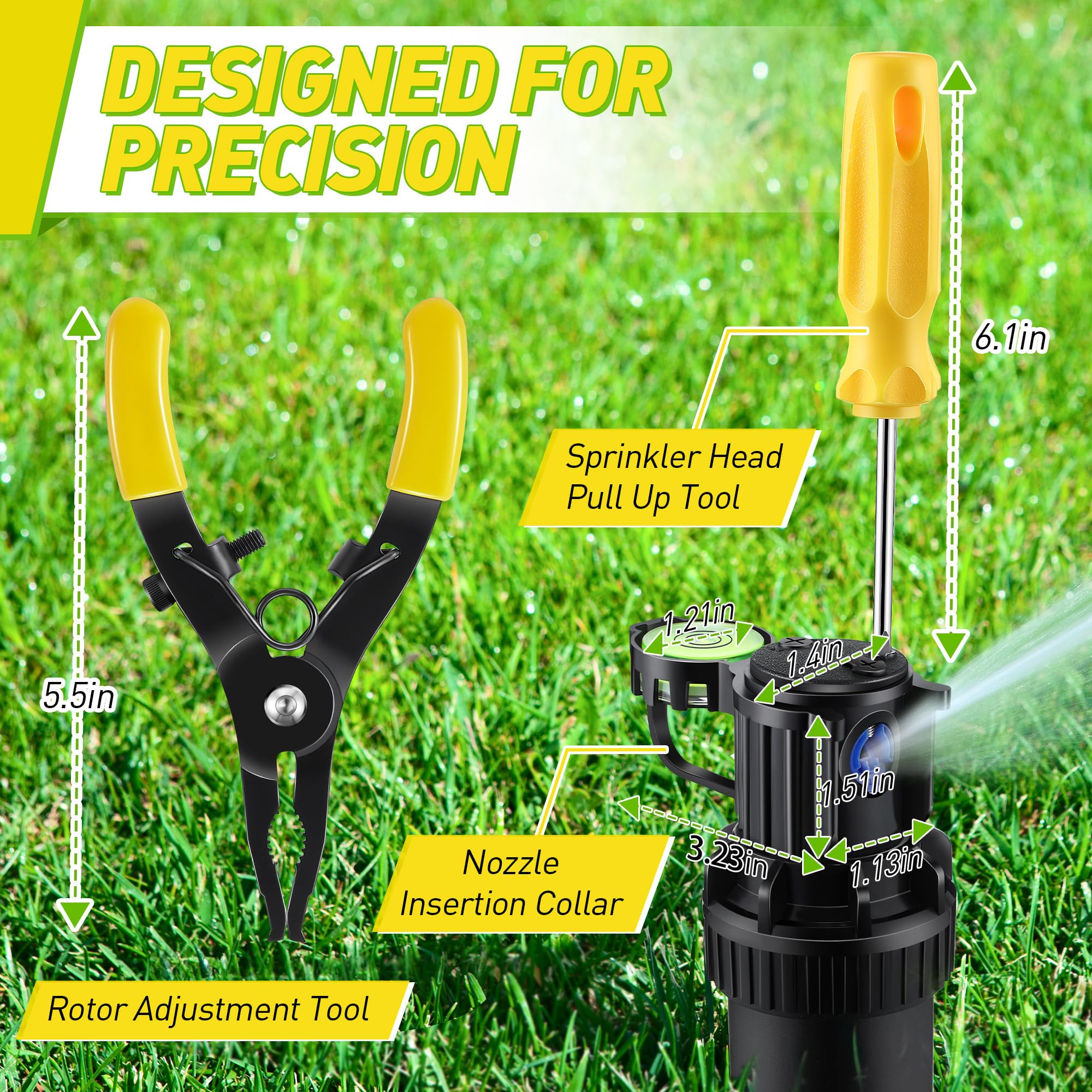 Gulfmew compatibility with Rain Bird and similar systems simplifies maintenance.
