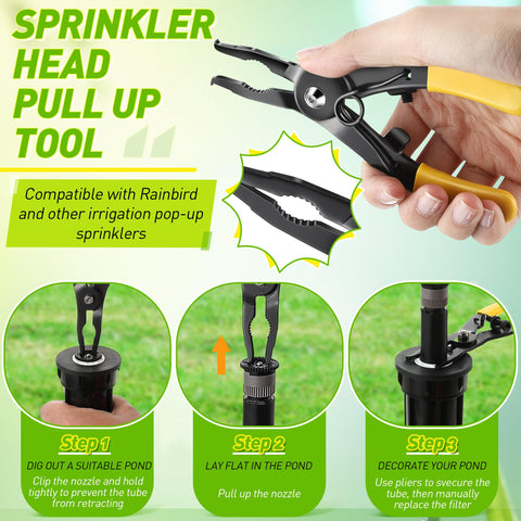Gulfmew 3-in-1 tool kit spray head pull up for quick nozzle access without damage.