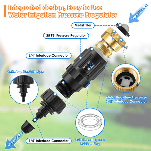 Gulfmew barb fittings with tape creating a secure irrigation connection