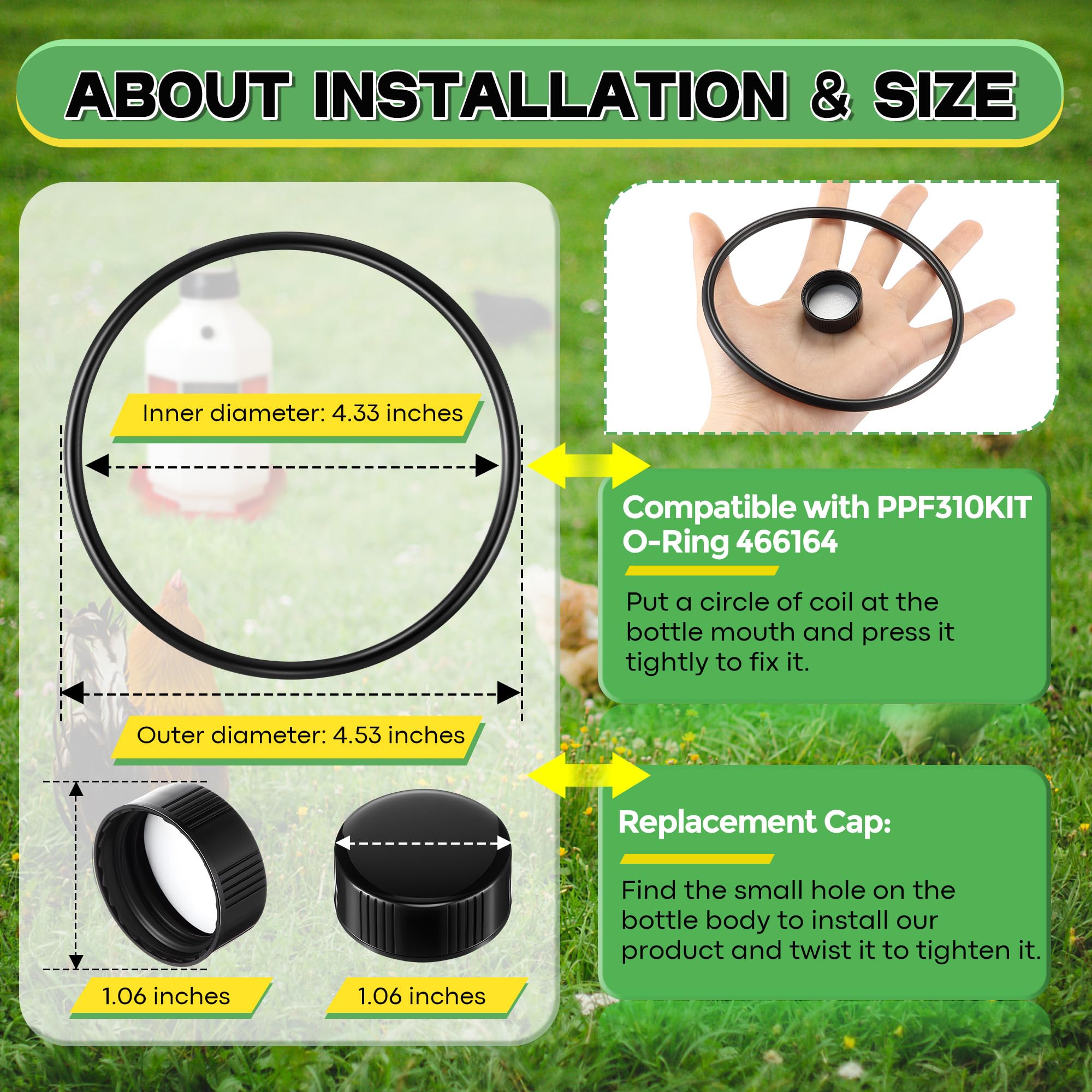 Gulfmew poultry waterer parts kit simplifies maintenance and spare-part planning.
