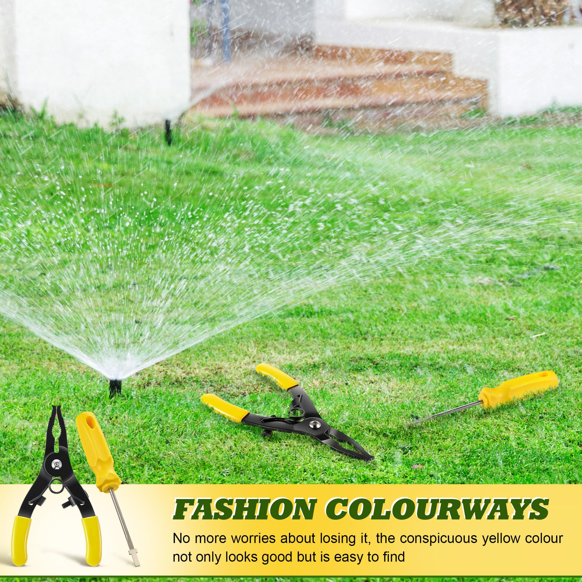 Gulfmew durable metal construction resists outdoor wear.