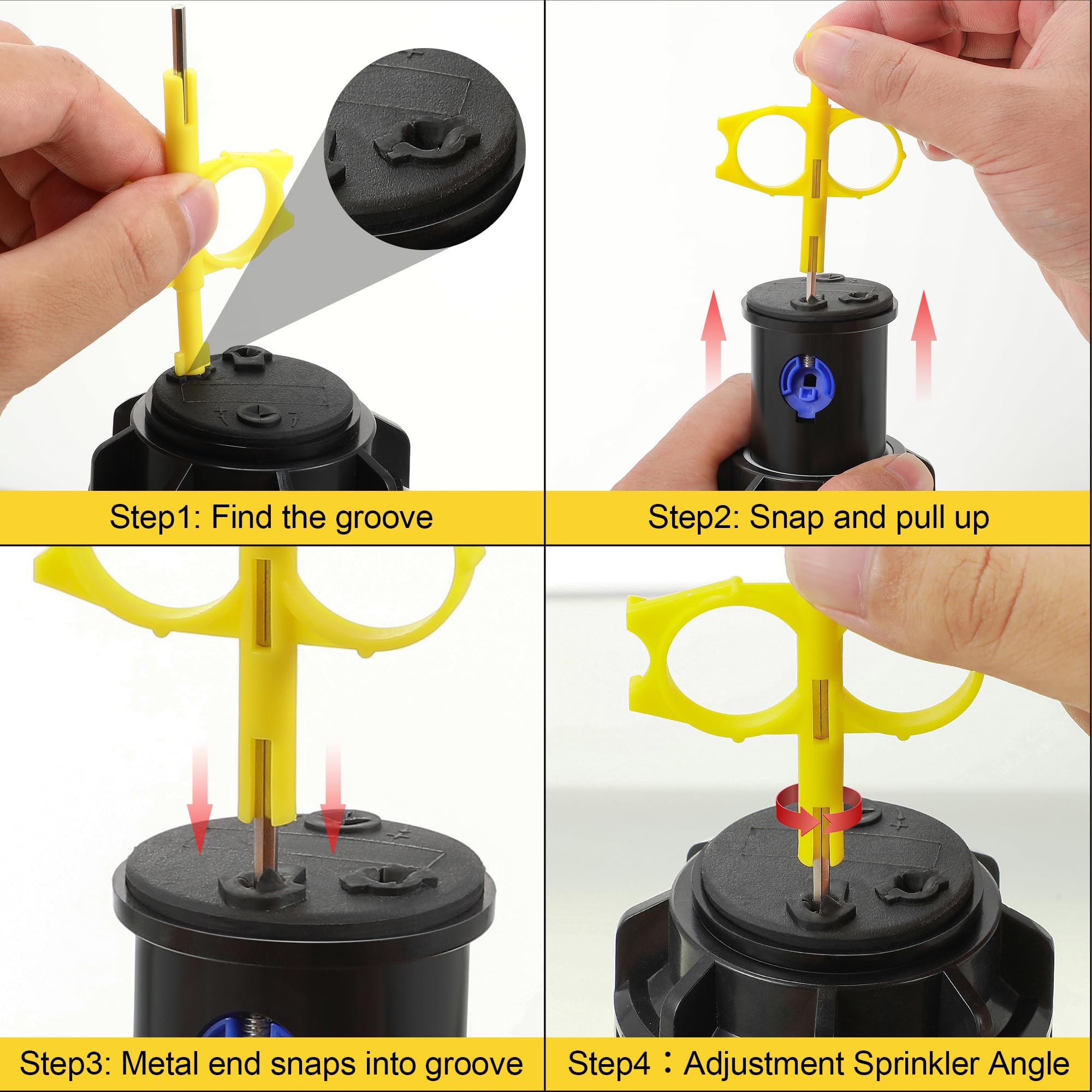 Gulfmew durable metal tools with bright yellow finish for easy spotting
