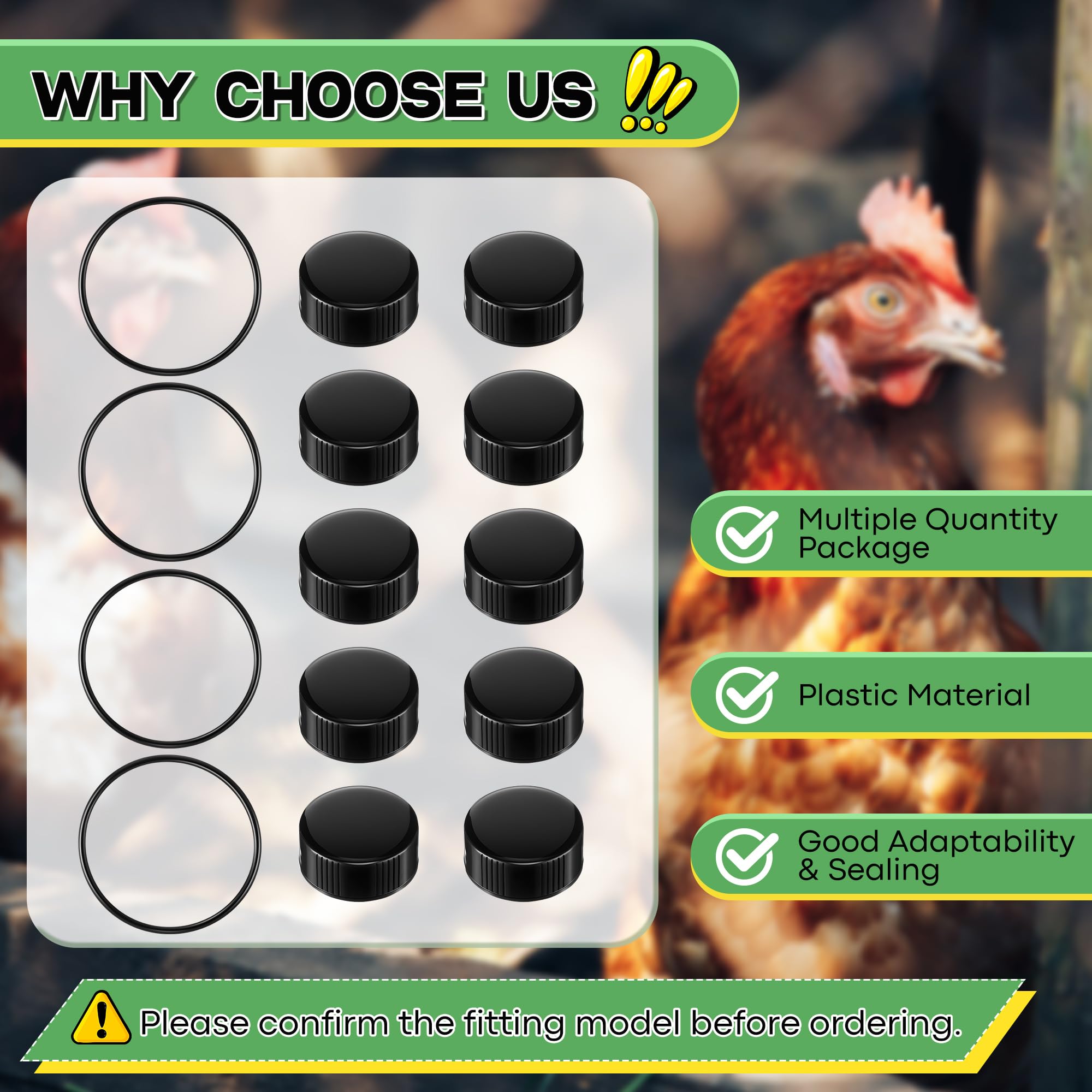 Gulfmew durable plastic caps withstand frequent outdoor use.