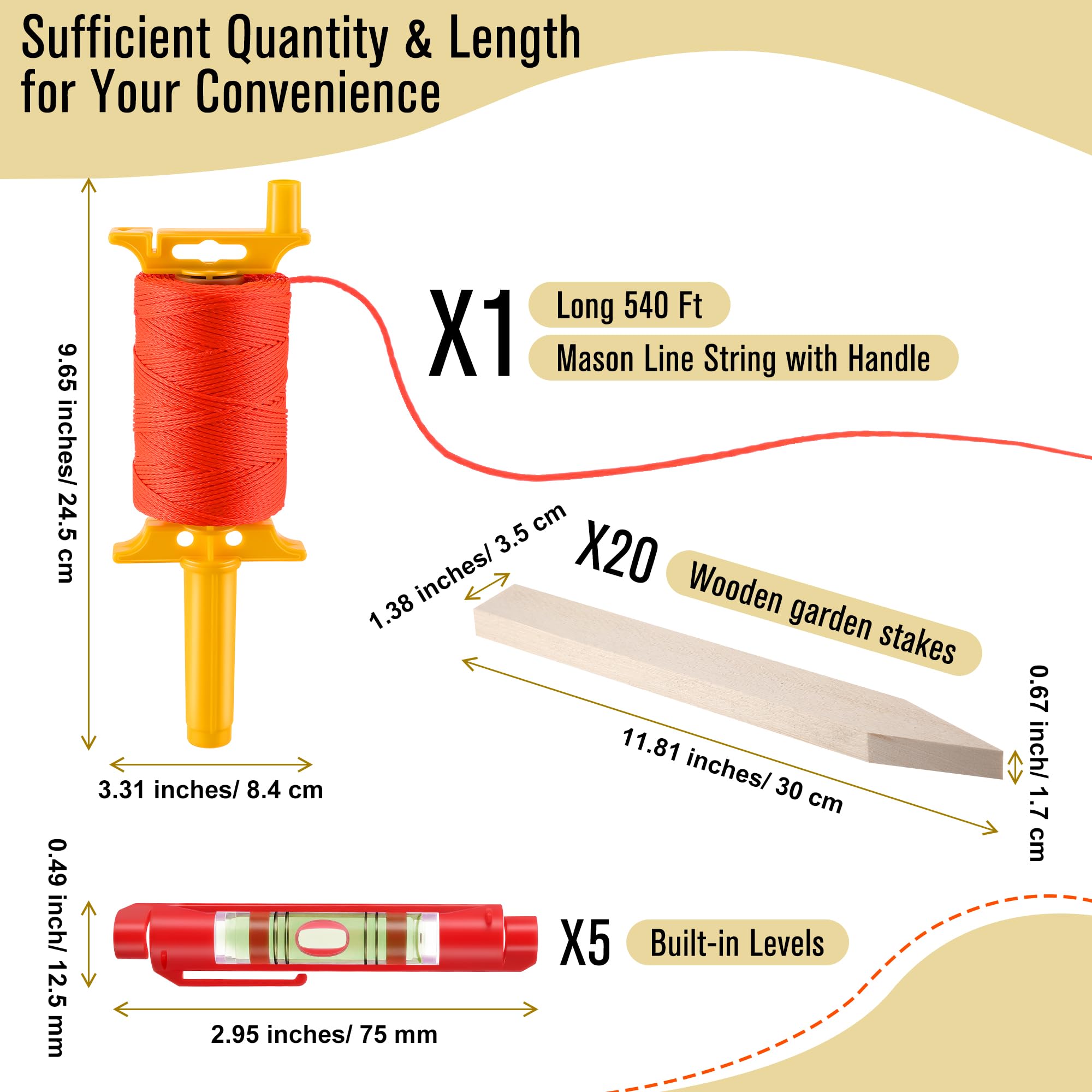 Gulfmew mason line string 540ft offers long reach for outdoor projects.