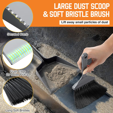 Gulfmew compact storage of the ash cleaning kit for space saving