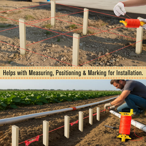 Gulfmew red built-in levels enable quick checks on the job.