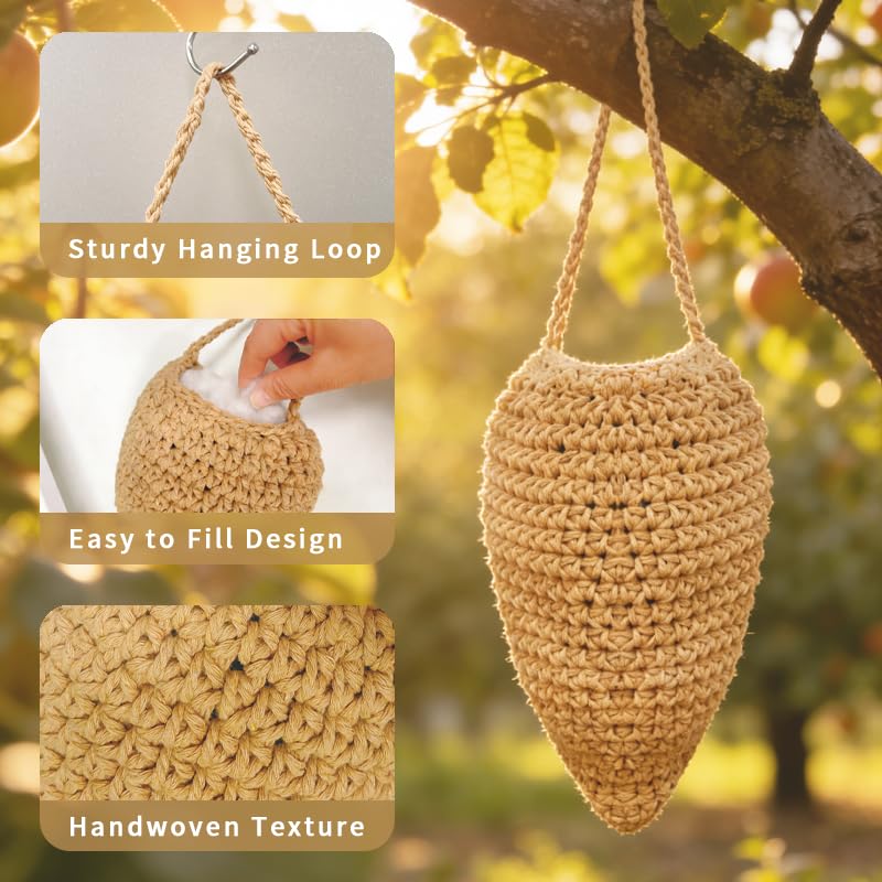 Gullora wasp nest deco natural beige texture blends with garden.