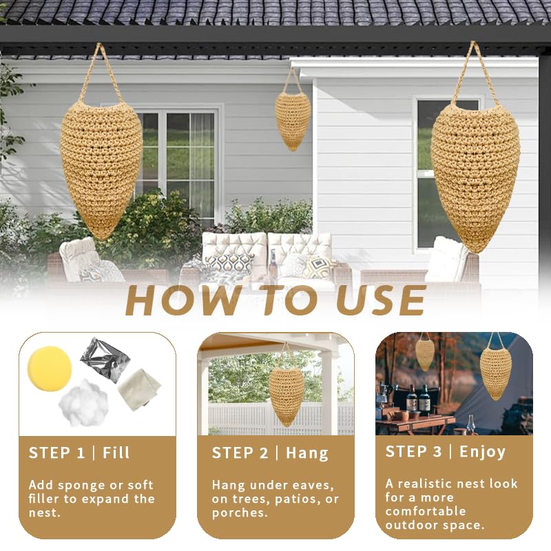 Gullora 3-pack display for outdoor decor and pest deterrence.