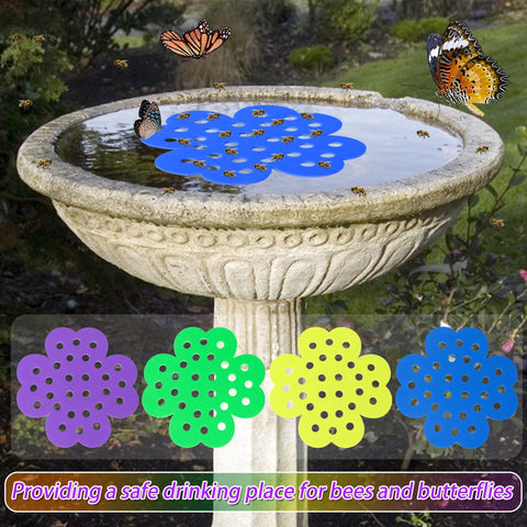 Guotwozi bee watering station honeycomb design supports pollinator drinking.