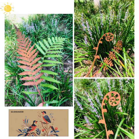 GUOXIAOER garden stake collection adds vertical interest to yard paths