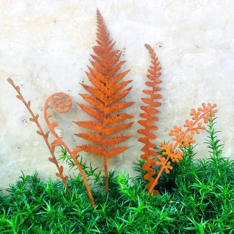 GUOXIAOER metal flowers outdoor stakes brighten planters and borders