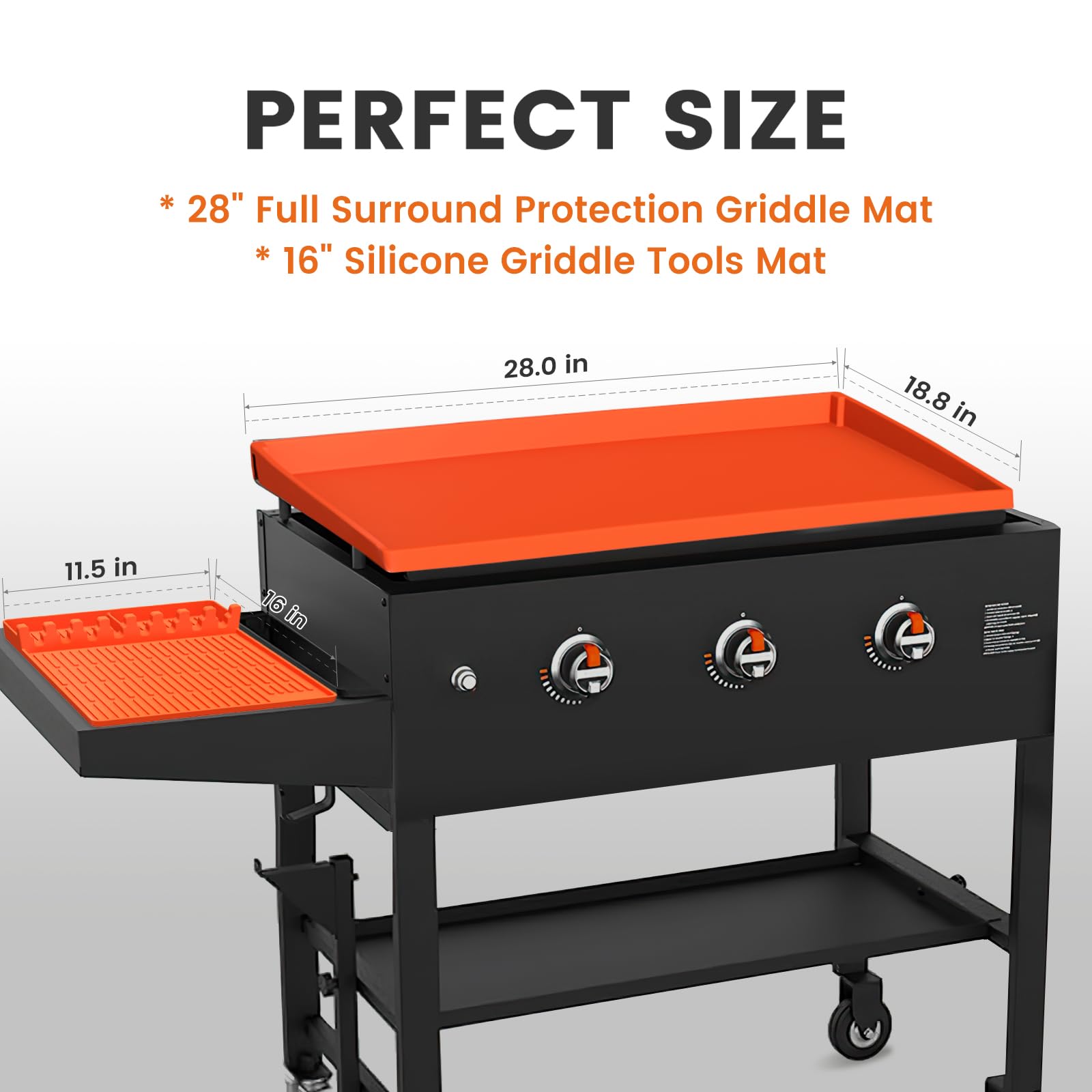 GUSOYO edge-design close-up of silicone mat showing durability and flexibility.