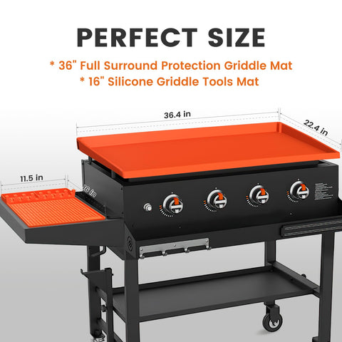 GUSOYO silicone spatula mat (16-inch) keeps tools organized and reduces mess