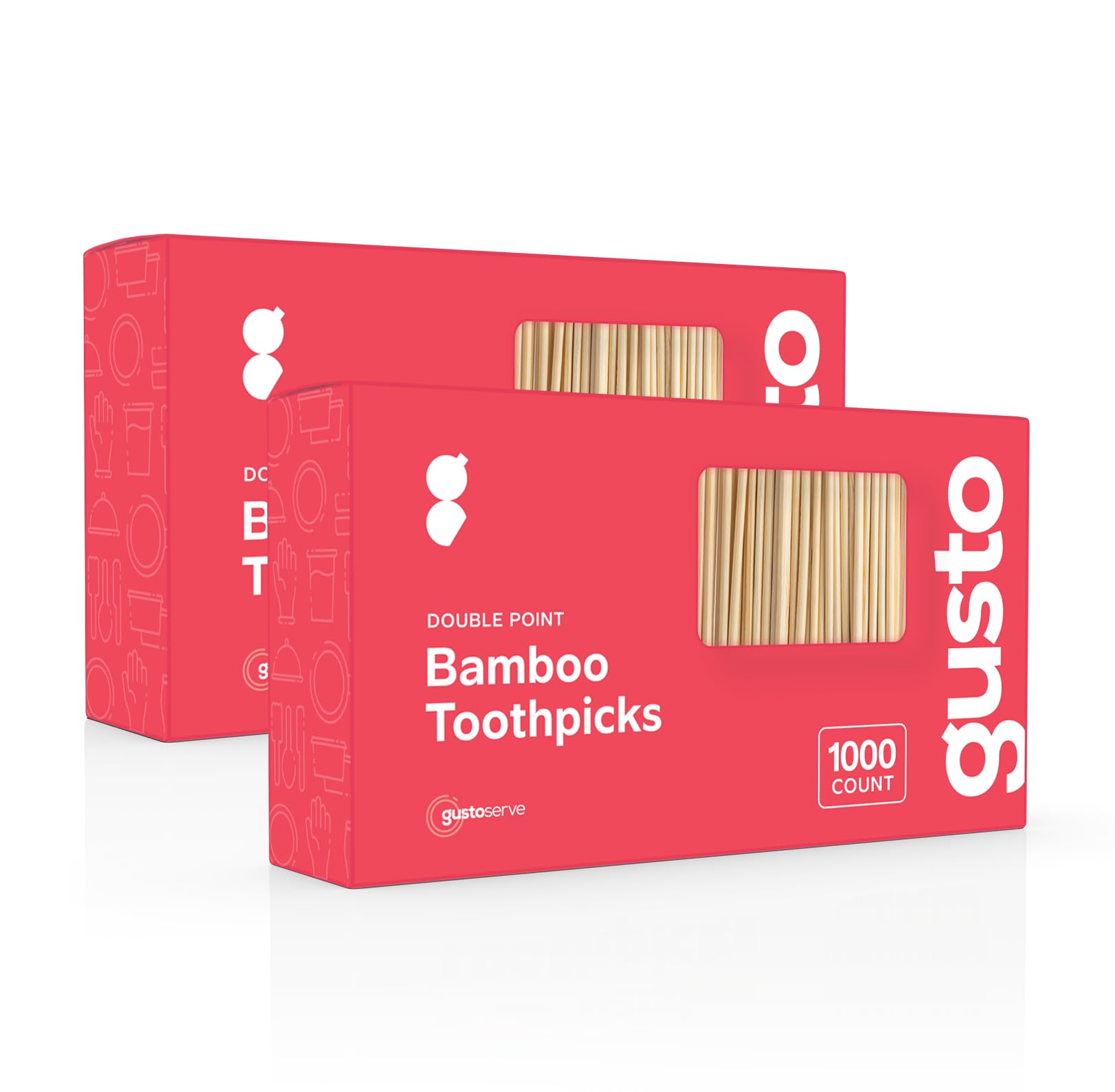 GUSTO bamboo toothpicks used for kitchen tasks and securing wrapped foods.