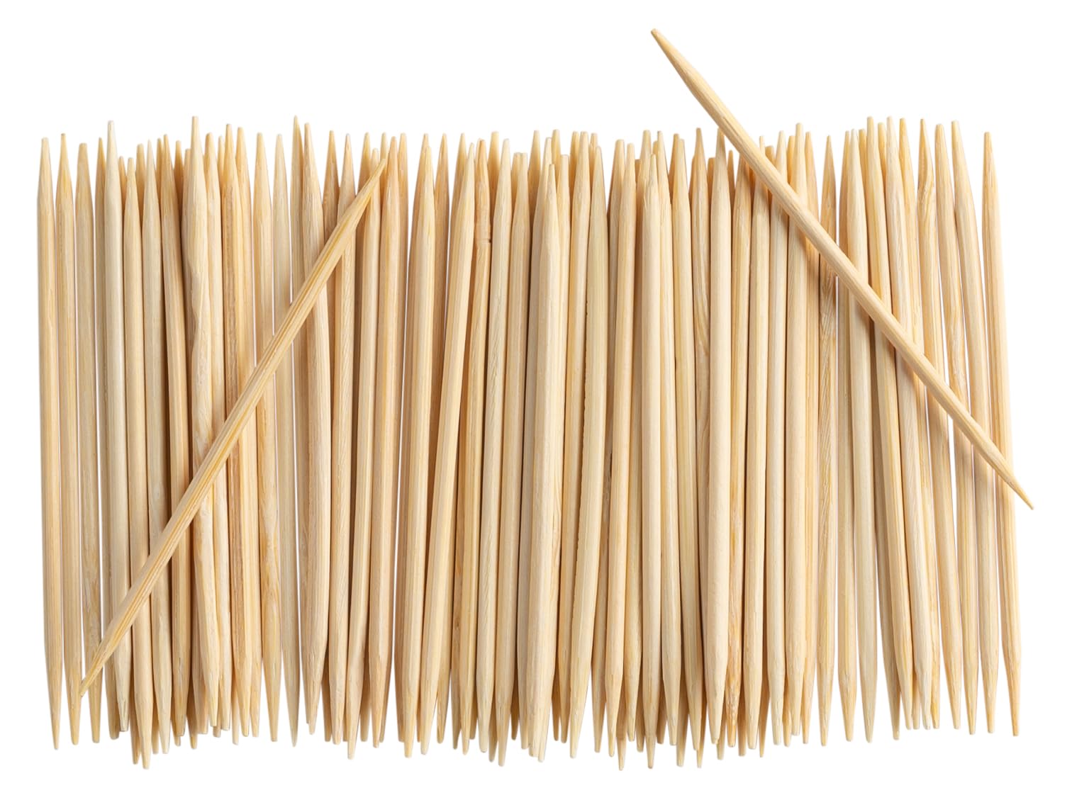 Packaging view of GUSTO bamboo toothpicks in a bulk 2000-count box.