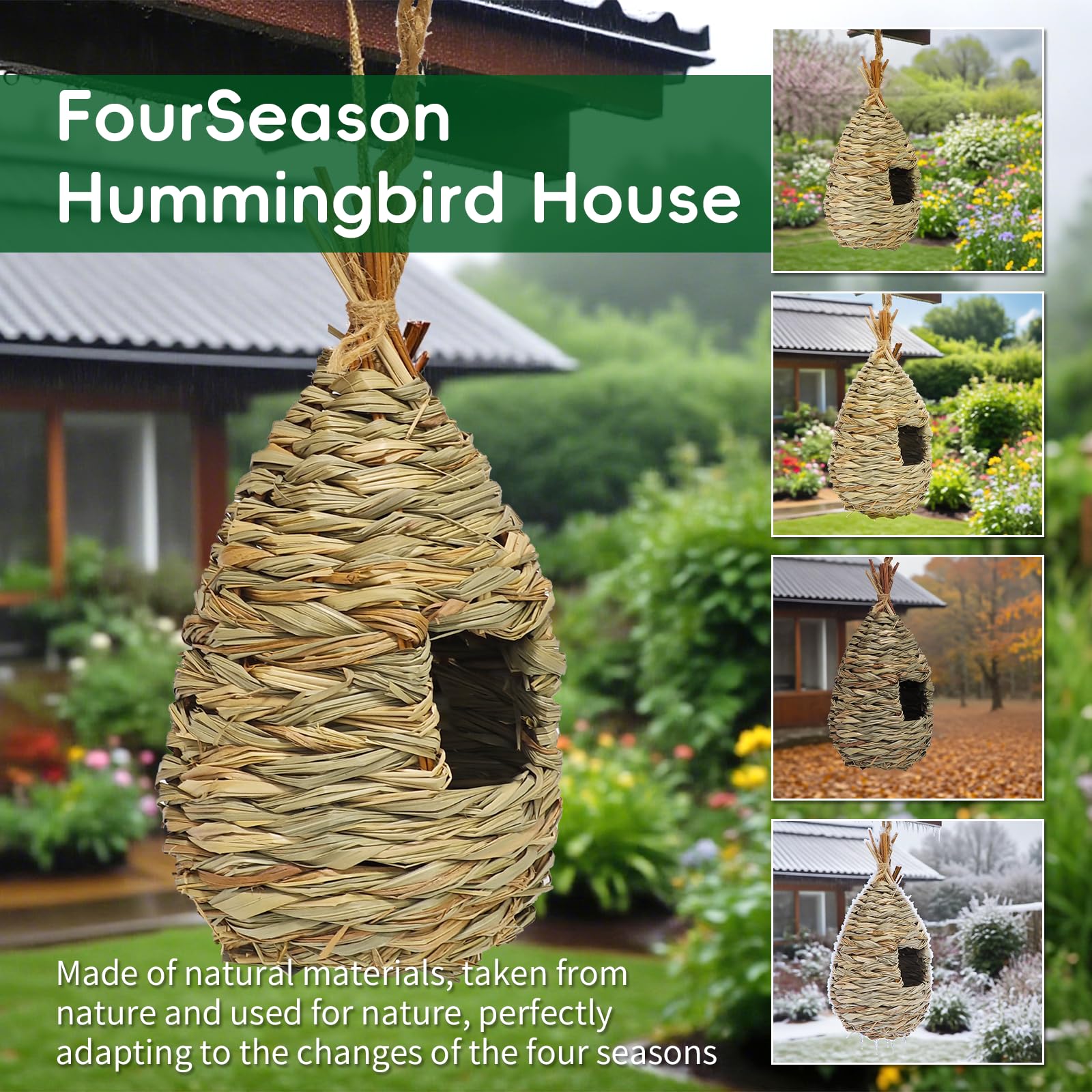 Gute hemp rope hanger ensures sturdy outdoor installation
